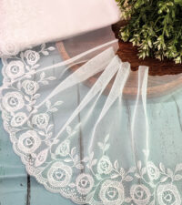Rose Embroidery With 3D Guipure Embroidery Net Lace No 490