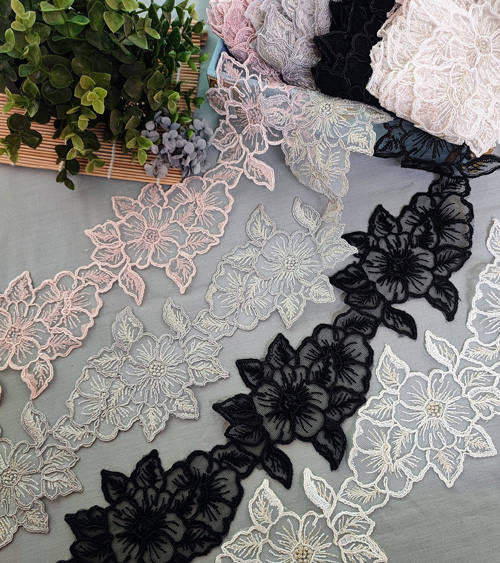 Buy Thin Lace Fabric Online In India -  India