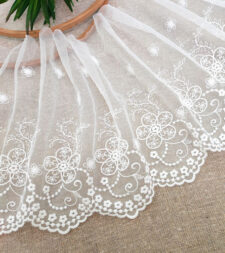 Floral Tulle Net Lace No 617