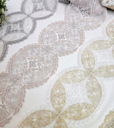 Mosaic Motif Corded Embroidery Lace No 647b