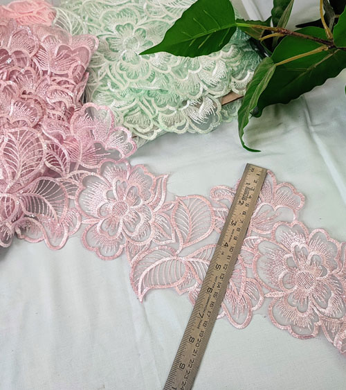 Stunning Floral Net Lace No 449