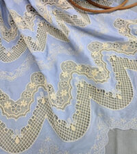 Broad Layered Cutwork Scallops Fabric No 658c