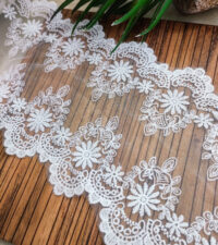 Double Sided Floral Net Lace No 668a