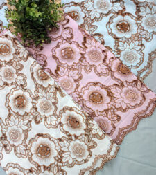 Rose Design Cutwork Korean Fabric No 672b