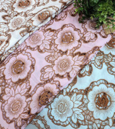 Rose Design Cutwork Korean Fabric No 672c