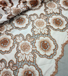Rose Design Cutwork Korean Fabric No 672a