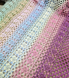 Layered Scales Guipure Lace No 627c