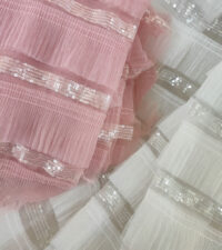 Frilly Feels Net With Sequins Fabric 678b