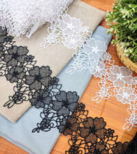 Dainty And Delicate Floral Guipure Lace No 695