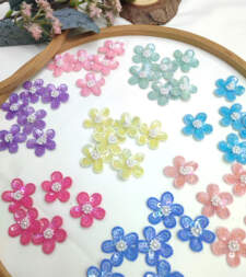 Mini Floral Mix Sequins Applique No 708