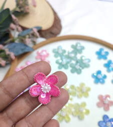 Mini Floral Mix Sequins Applique No 708a