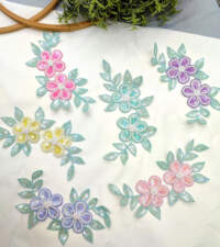 Floral Daisy Sequins Applique No 721