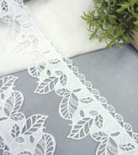 Cutwork Leaf Design Guipure With Sequins Lace No 712a