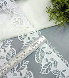 Cutwork Leaf Design Guipure With Sequins Lace No 712b