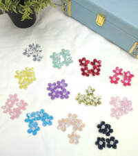 Mini Floral Mix Sequins Applique No 708d