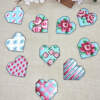 Cross Stitch Heart Appique 720