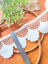 Fan Design Guipure Lace No 727a