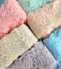 Honey Comb Florals Tissue Embroidered Lace No 738