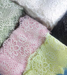 Honey Comb Florals Tissue Embroidered Lace No 738a