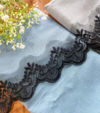 Tissue Organza Scallops Lace No 753