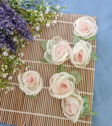 Shaded Rose In Shiny Net Item No 774a