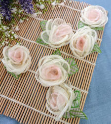 Shaded Rose In Shiny Net Item No 774