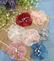 Crushed Net Flared Flowers Item No 764