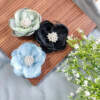 Satin With Net Handmade Flowers Item No 755