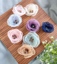 Tissue Net Layered Flowers Item No 763