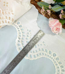 Wave Design Eyelet Hakoba Lace No 743a