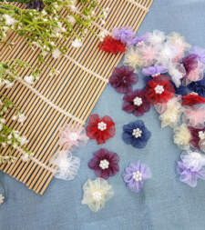 Mini Organza Flowers 4 Item No 770