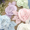 Beads Embedded Satin Flowers Item No 758