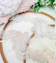 3D Floral Cord Lace No 794a