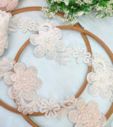 3D Floral Cord Lace No 794c