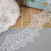 Outline Cord Floral Scallops On Net Lace No 775