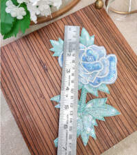 Wild Rose Sequins Applique Item No 788b