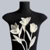 Magnolia Crushed Organza Flowers Item No 792