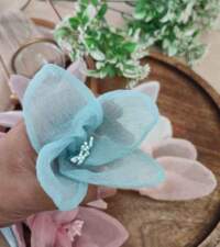 Magnolia Crushed Organza Flowers Item No 792b