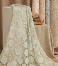 3D Floral Fabric On Net Item No 823