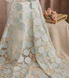 3D Floral Fabric On Net Item No 823a