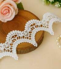 Deep Scallops Border Guipure With Sequins Lace No 697