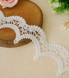 Deep Scallops Border Guipure With Sequins Lace No 697c