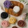 Rosy Rouge Textured Flat Flowers Item No 813