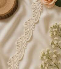 Tendril Design Gpo With Sequins Lace No 822