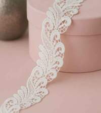 Tendril Design Gpo With Sequins Lace No 822a