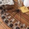 Black Textured Net With Zari Embroidery Lace No 828