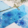 Bright Blue Net Embroidered Lace No 831