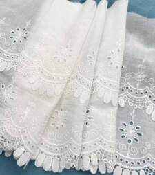 Double Layer Hakoba Scallops With Gpo Fringe Lace No 842a