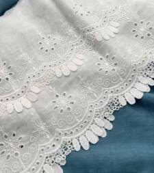 Double Layer Hakoba Scallops With Gpo Fringe Lace No 842c