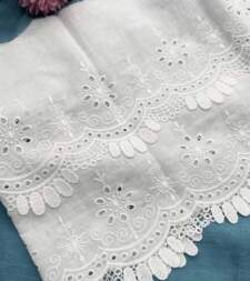 Double Layer Hakoba Scallops With Gpo Fringe Lace No 842b